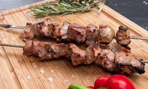 Schaschlik aus schweine - schaschlik,